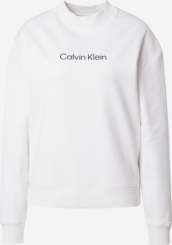 balts Calvin Klein Sportisks džemperis 'Hero': no priekšpuses