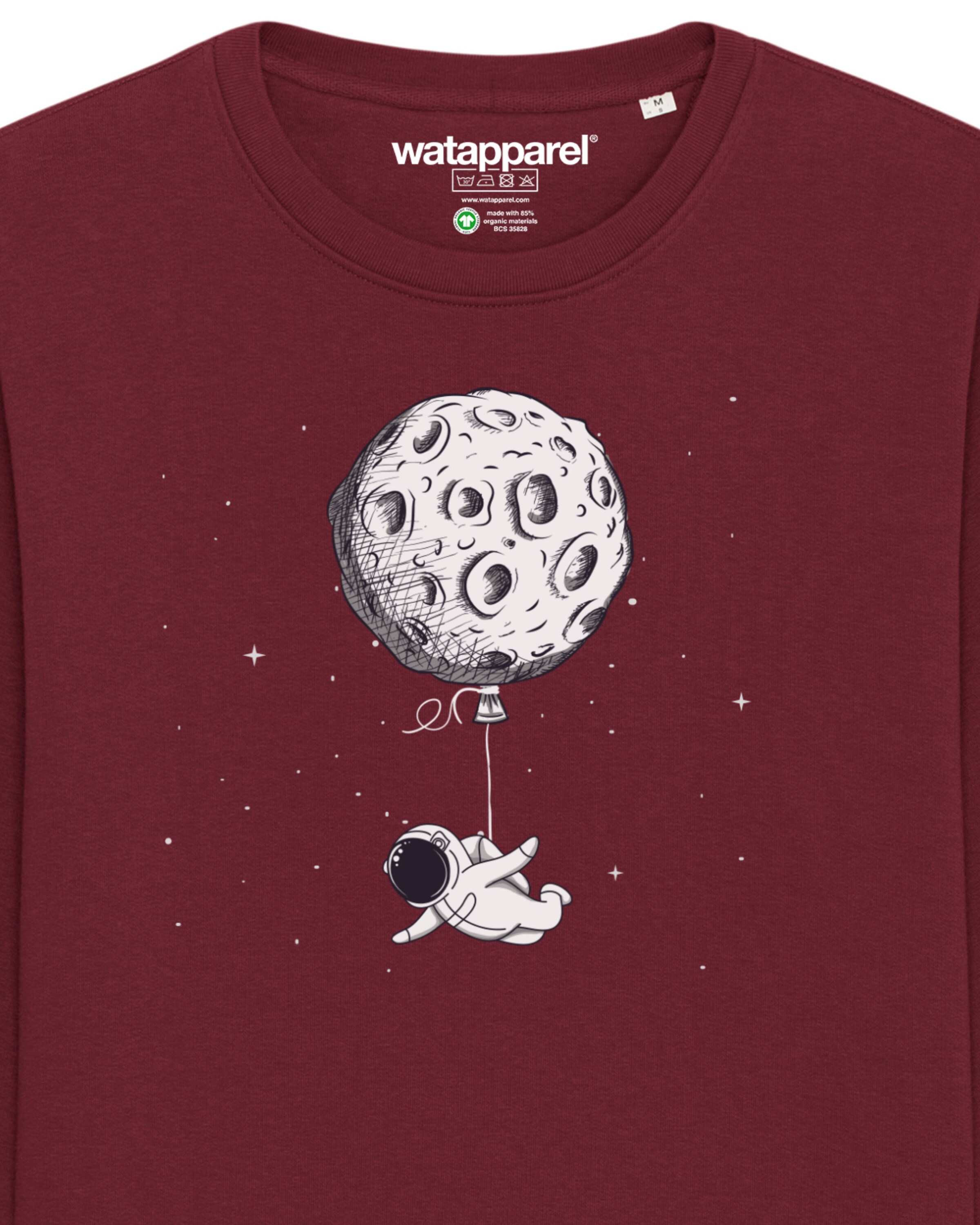 Sweat-shirt 'Funny Spaceman' Watapparel en rouge