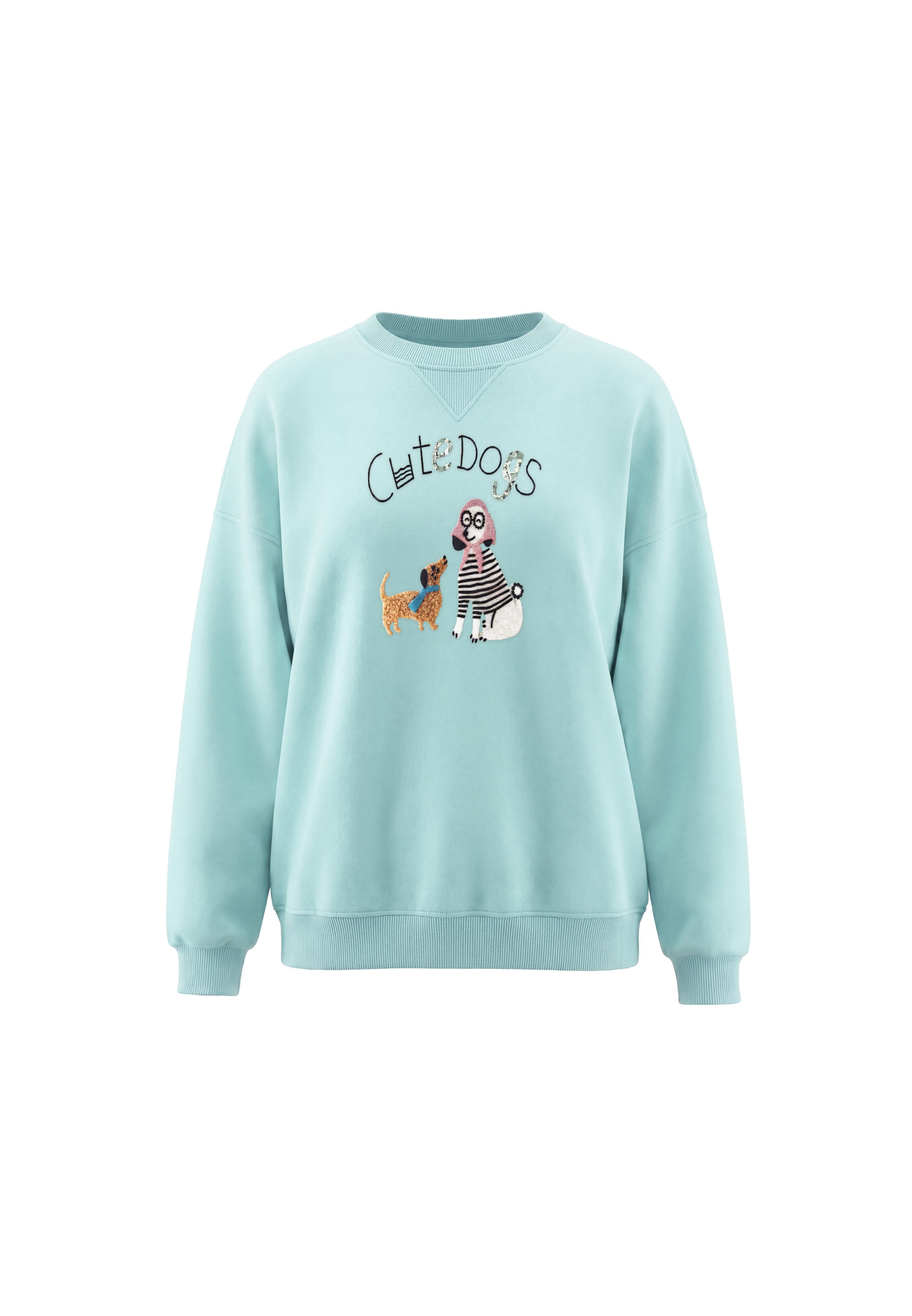 MYMO Sweatshirt in Blauw: voorkant