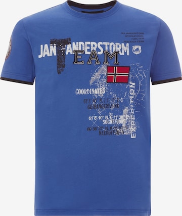 Jan Vanderstorm T-Shirt ' Sölve ' in Blau: Vorderseite