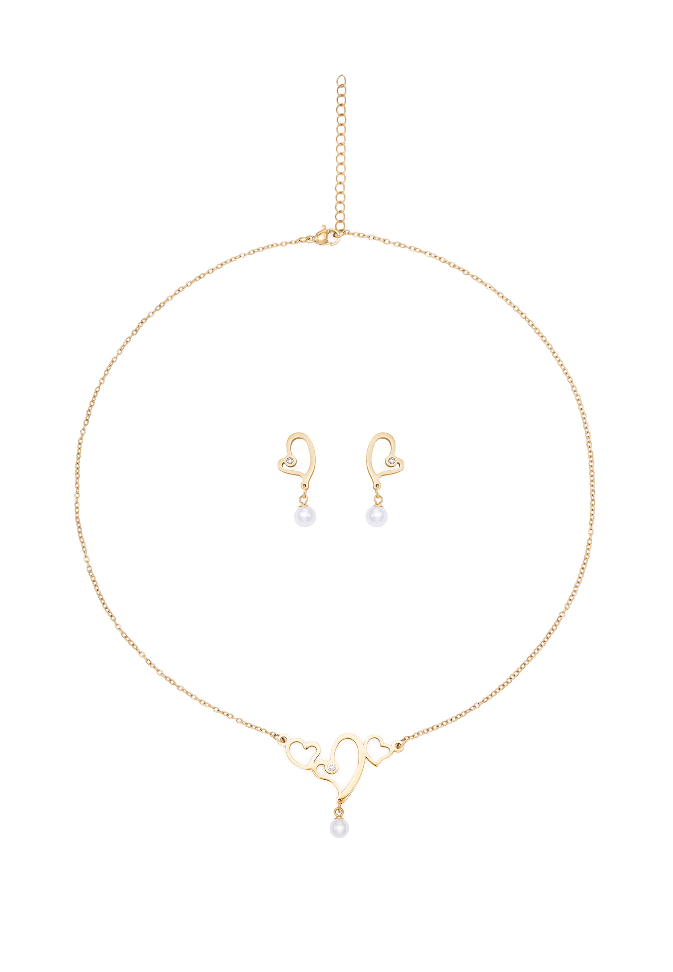 MYMO - Conjunto de joyería en oro: frente