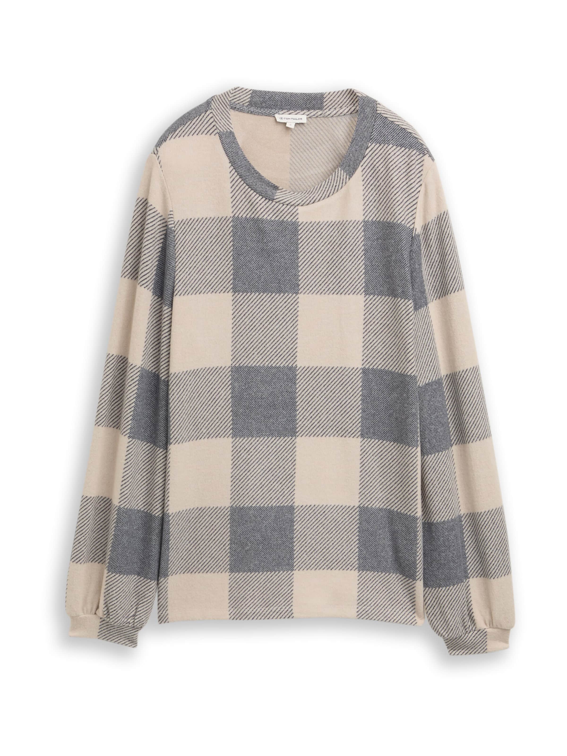 TOM TAILOR Shirt in Zwart: voorkant