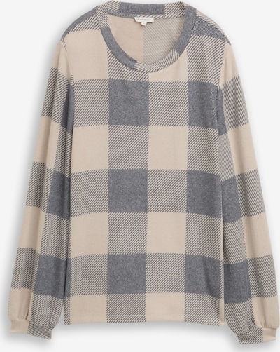 TOM TAILOR Camiseta en taupe / negro, Vista del producto