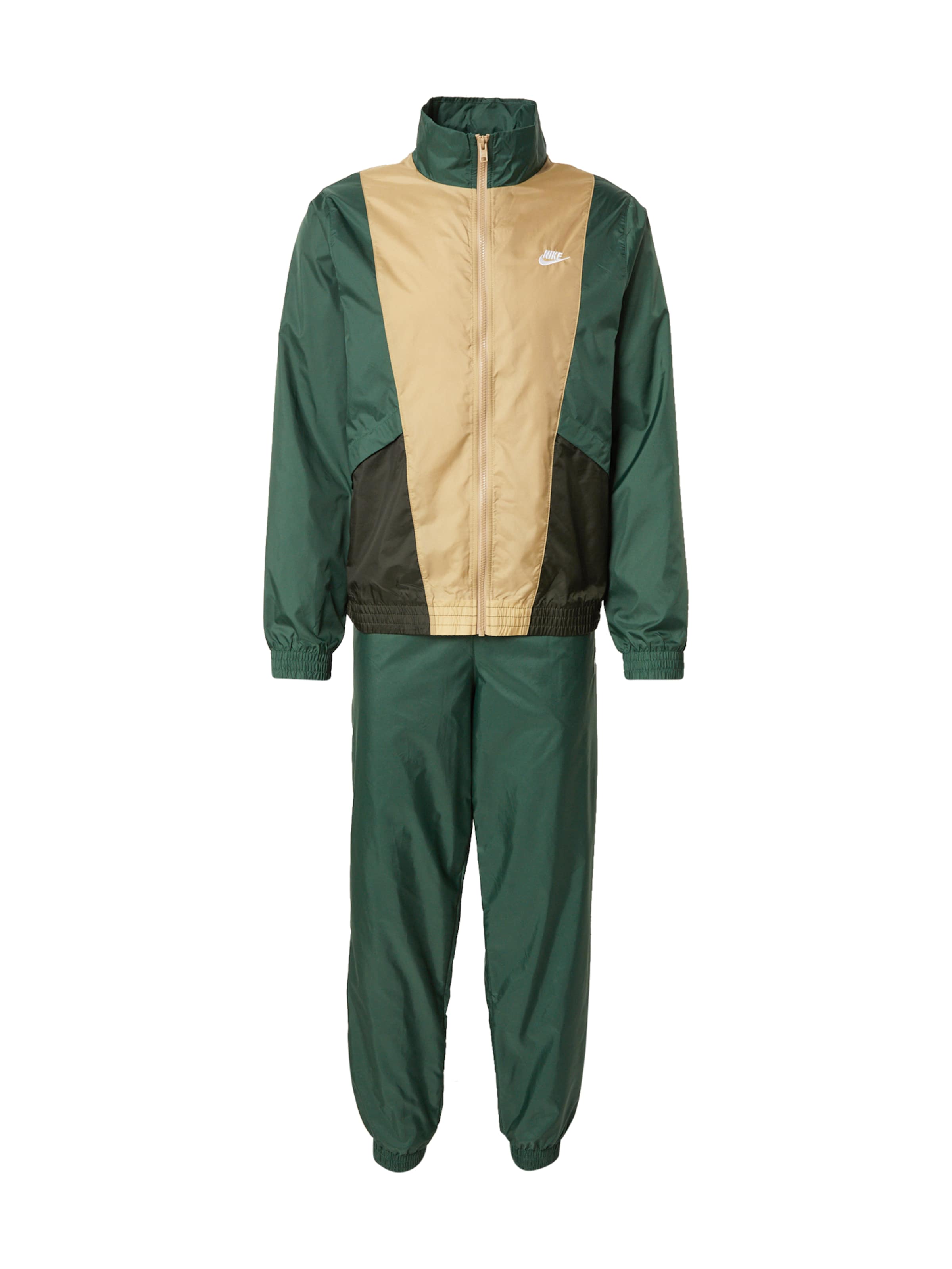 Nike Sportswear Träningsoverall 'CLUB' i grön: framsida