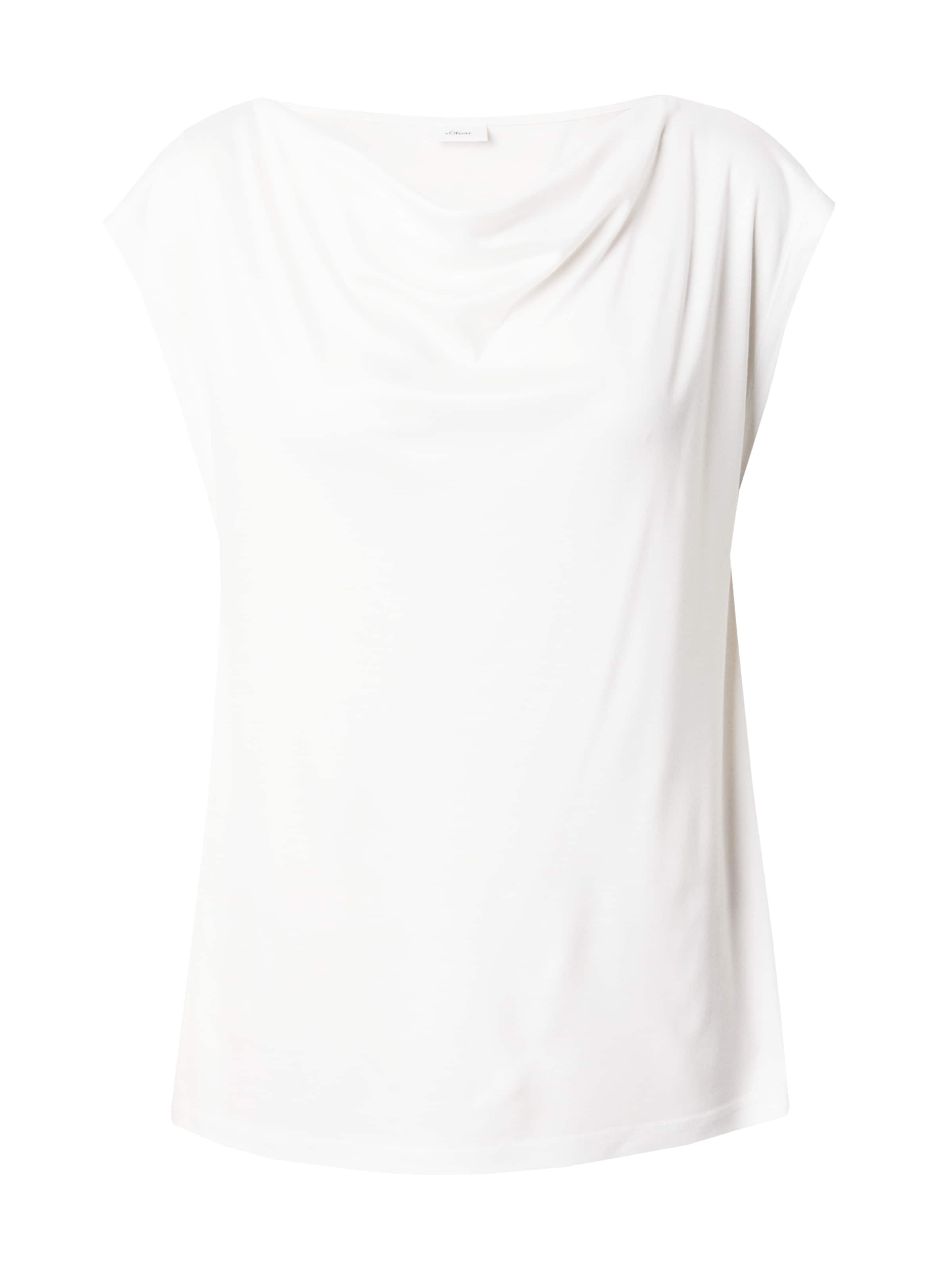 s.Oliver BLACK LABEL Shirt in Wit: voorkant