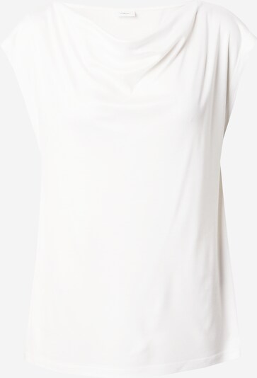s.Oliver BLACK LABEL T-Shirt in weiß, Produktansicht