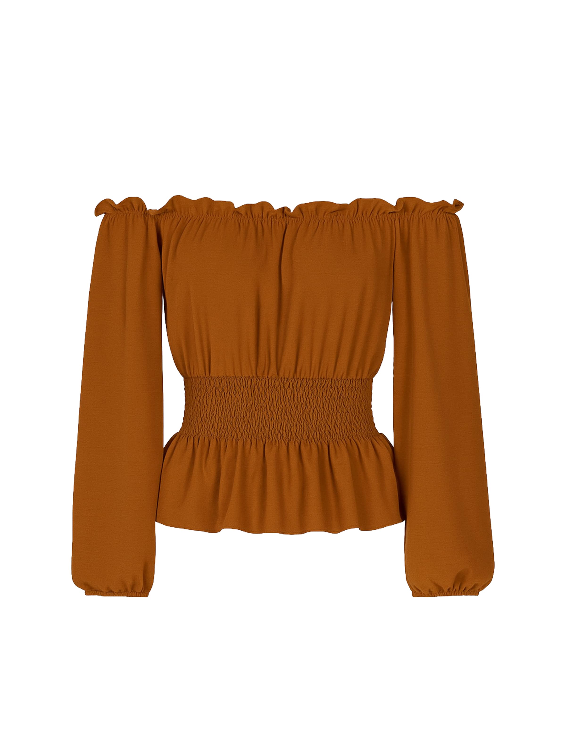 Chemisier Elara en marron : devant