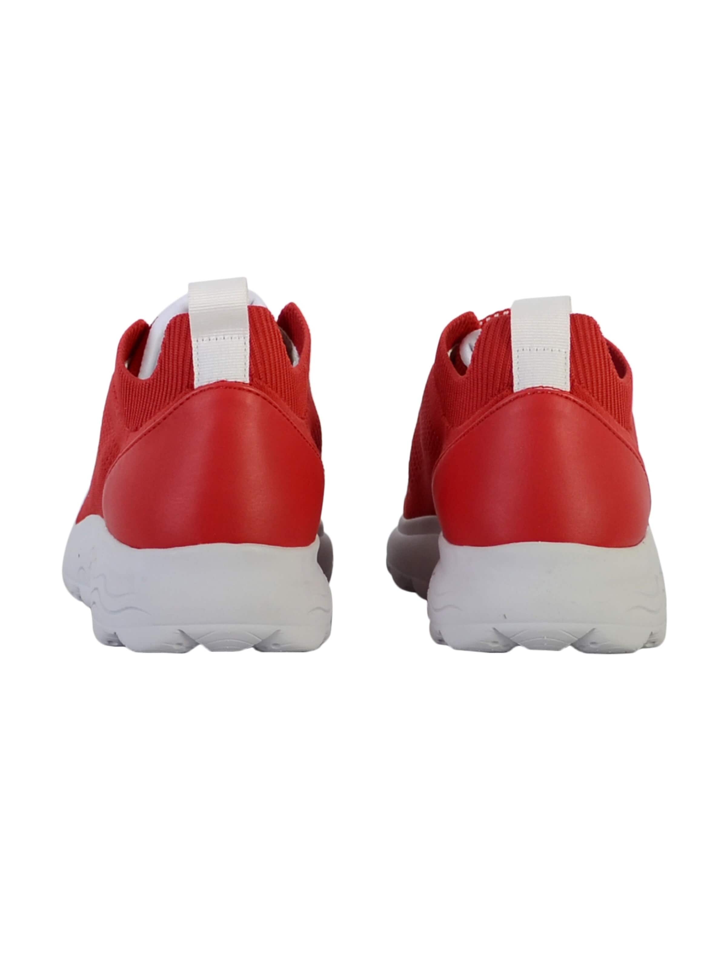GEOX - Calzado deportivo con cordones en rojo