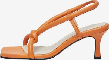 SELECTED FEMME Sandaal in Oranje: voorkant