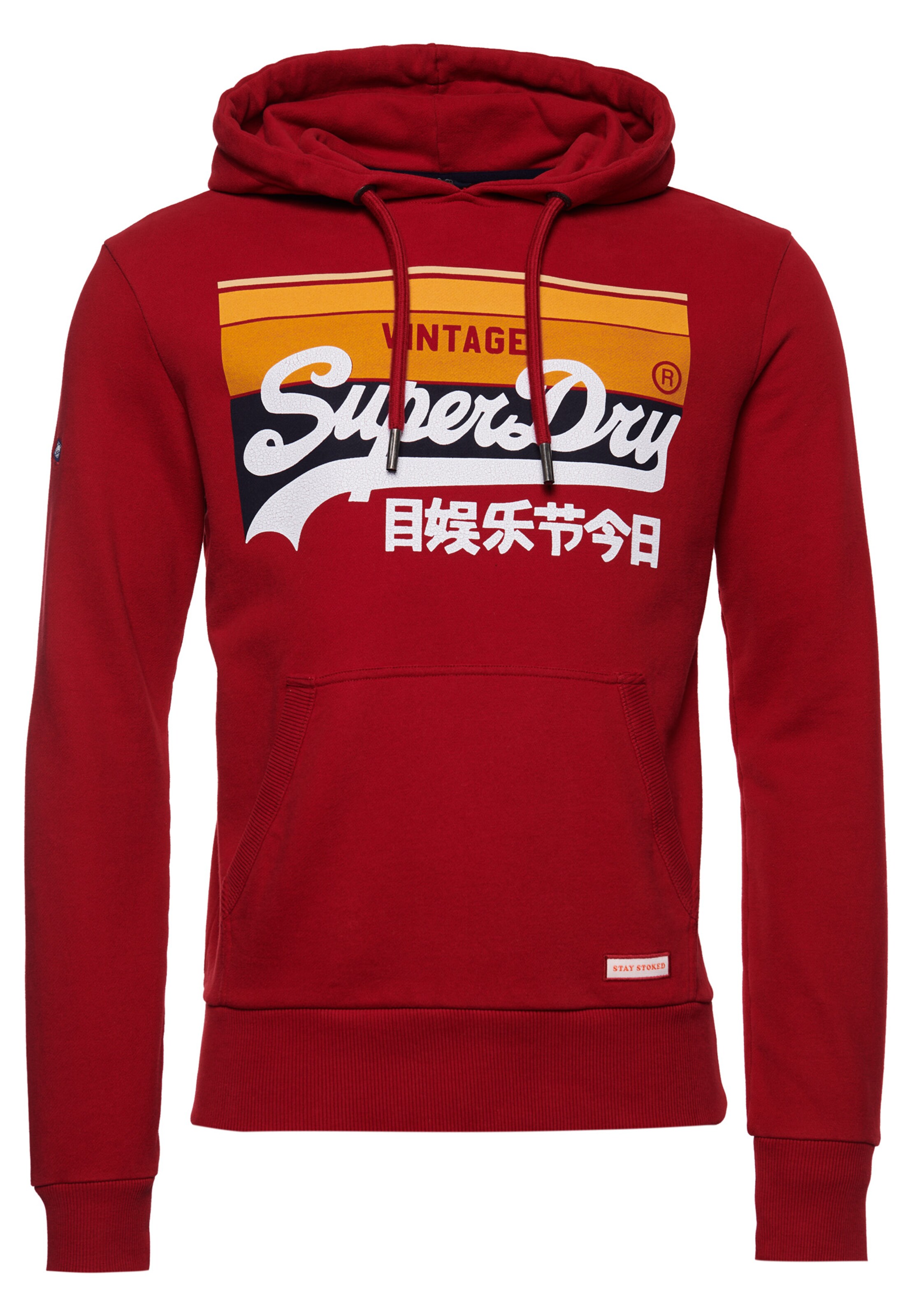 Männer Sportarten Superdry Sweatshirt in Dunkelrot - TA39544