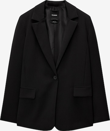 Blazer Pull&Bear en noir : devant