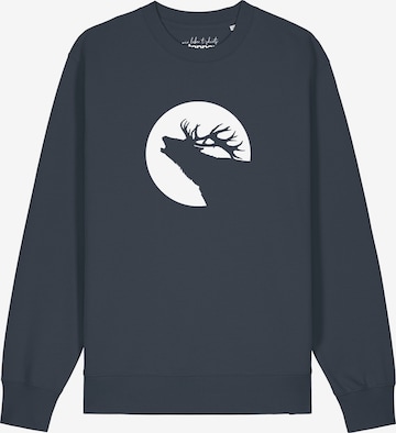 Watapparel Sweatshirt 'Röhrender Hirsch' in Grijs: voorkant