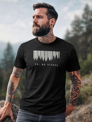 Neverless Shirt 'No Signal' in Black
