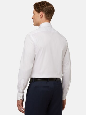 Boggi Milano Slim fit Zakelijk overhemd in Wit