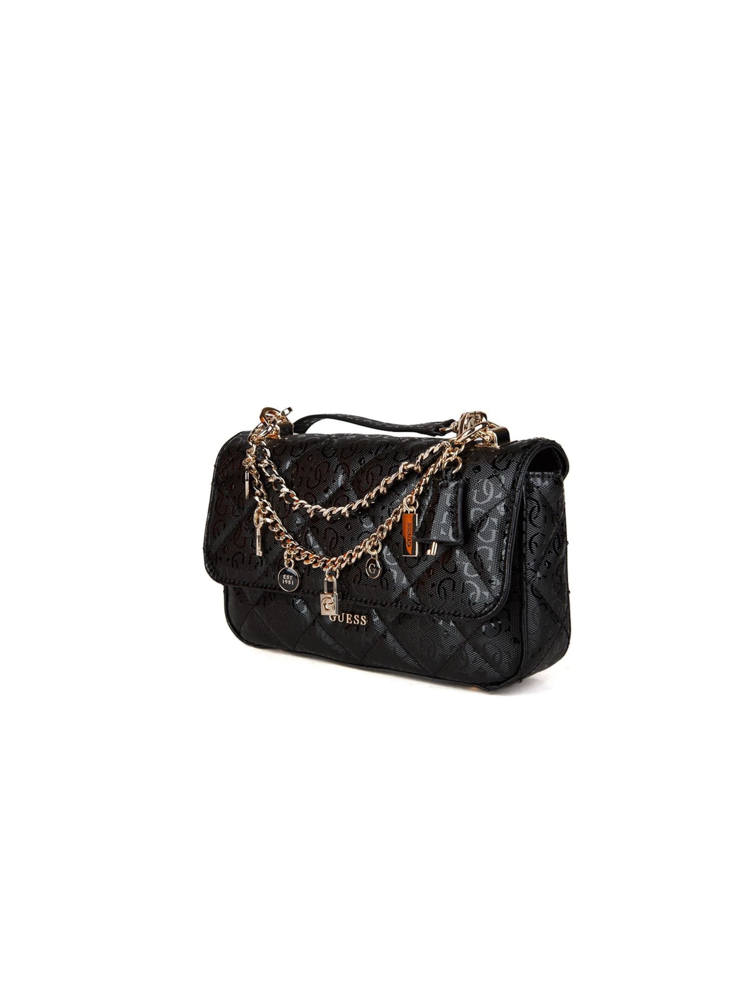GUESS Umhängetasche 'Libby' in Schwarz
