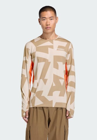 ADIDAS TERREX Funktionsshirt in Beige: Vorderseite