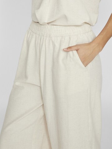 VILA Wide leg Broek in Beige