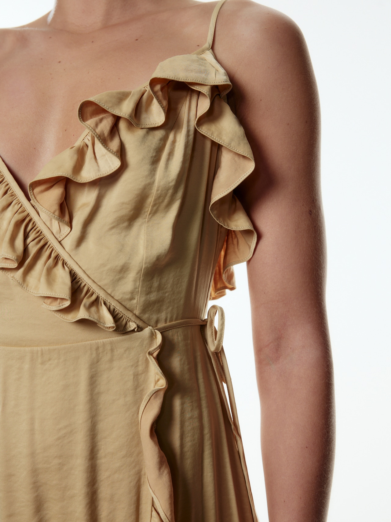 EDITED Producten Jurk 'Benice' Curry