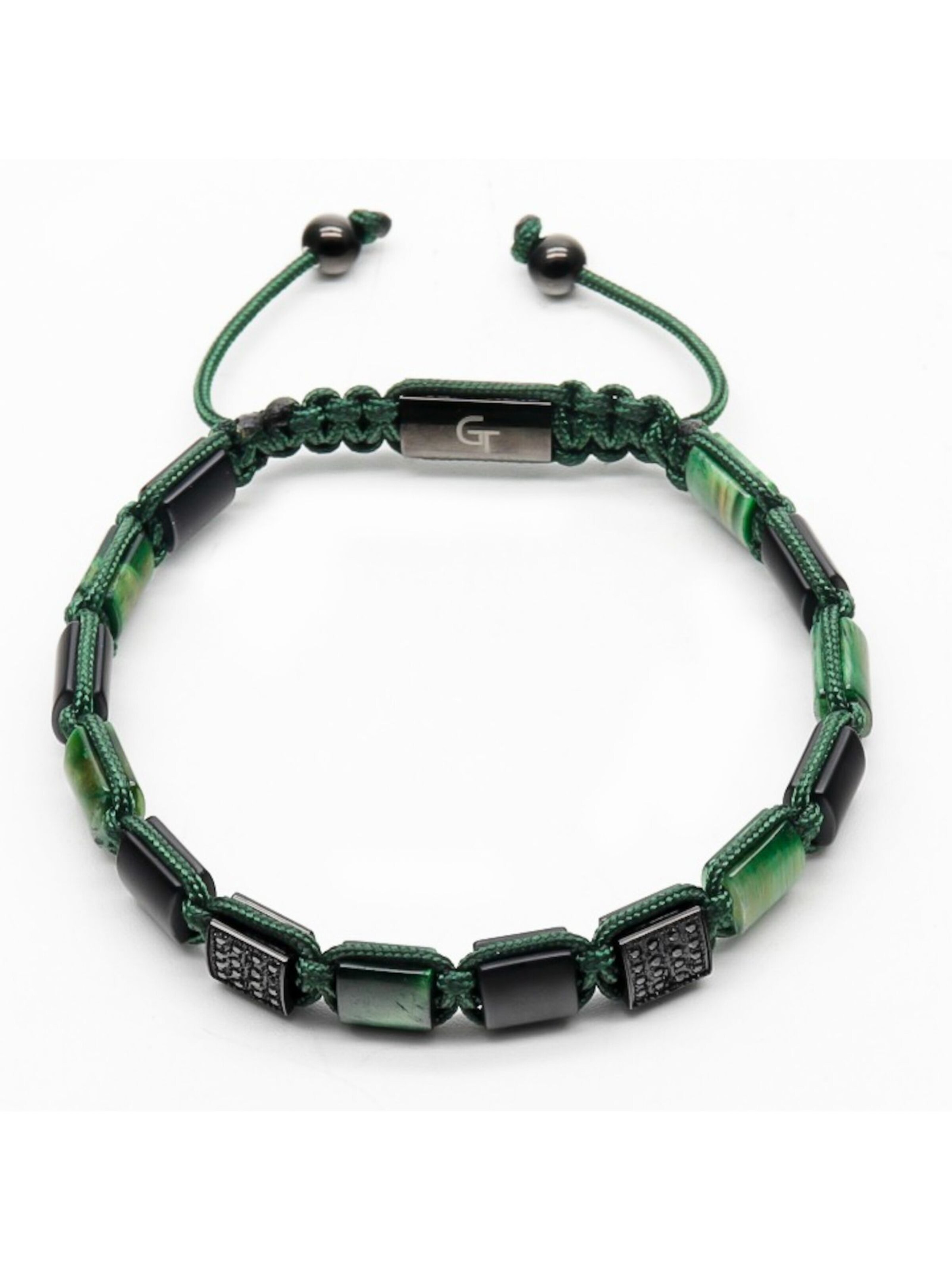 GT Collection Bracelet 'Flat-Bead' in Green