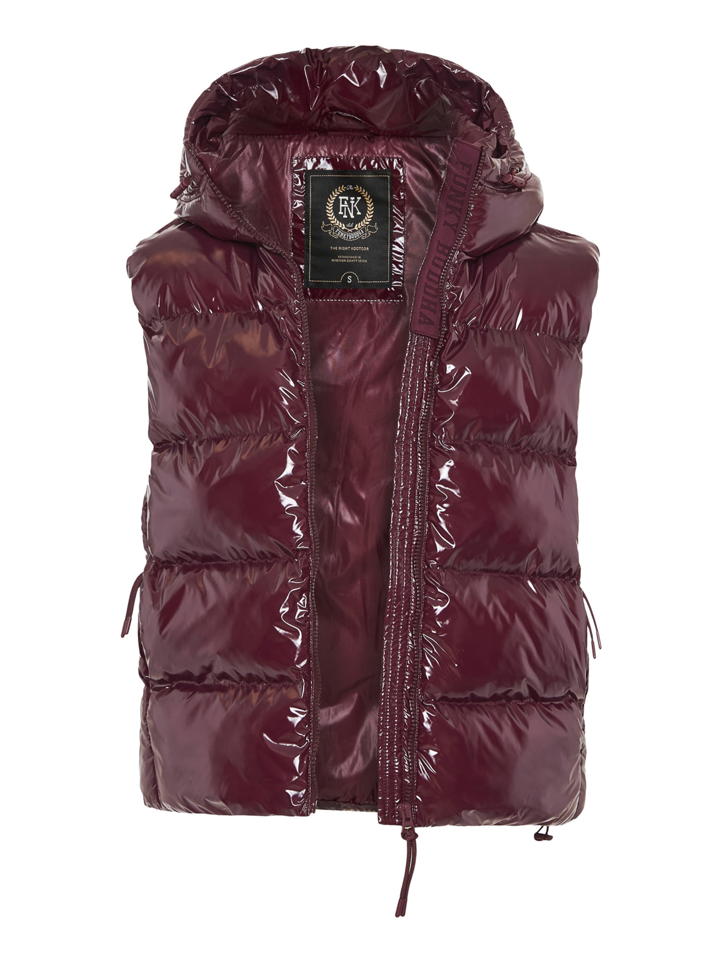 Funky Buddha Vest i burgunder, Produktvisning