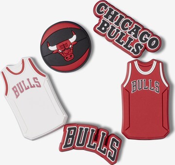 Crocs Jibbitz 'NBA Chicago Bulls' in Rot: predná strana