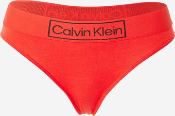 Calvin Klein Underwear Thong in Red: front