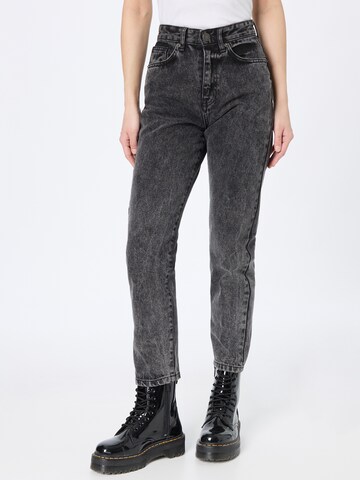 Nasty Gal Regular Jeans in Black: front