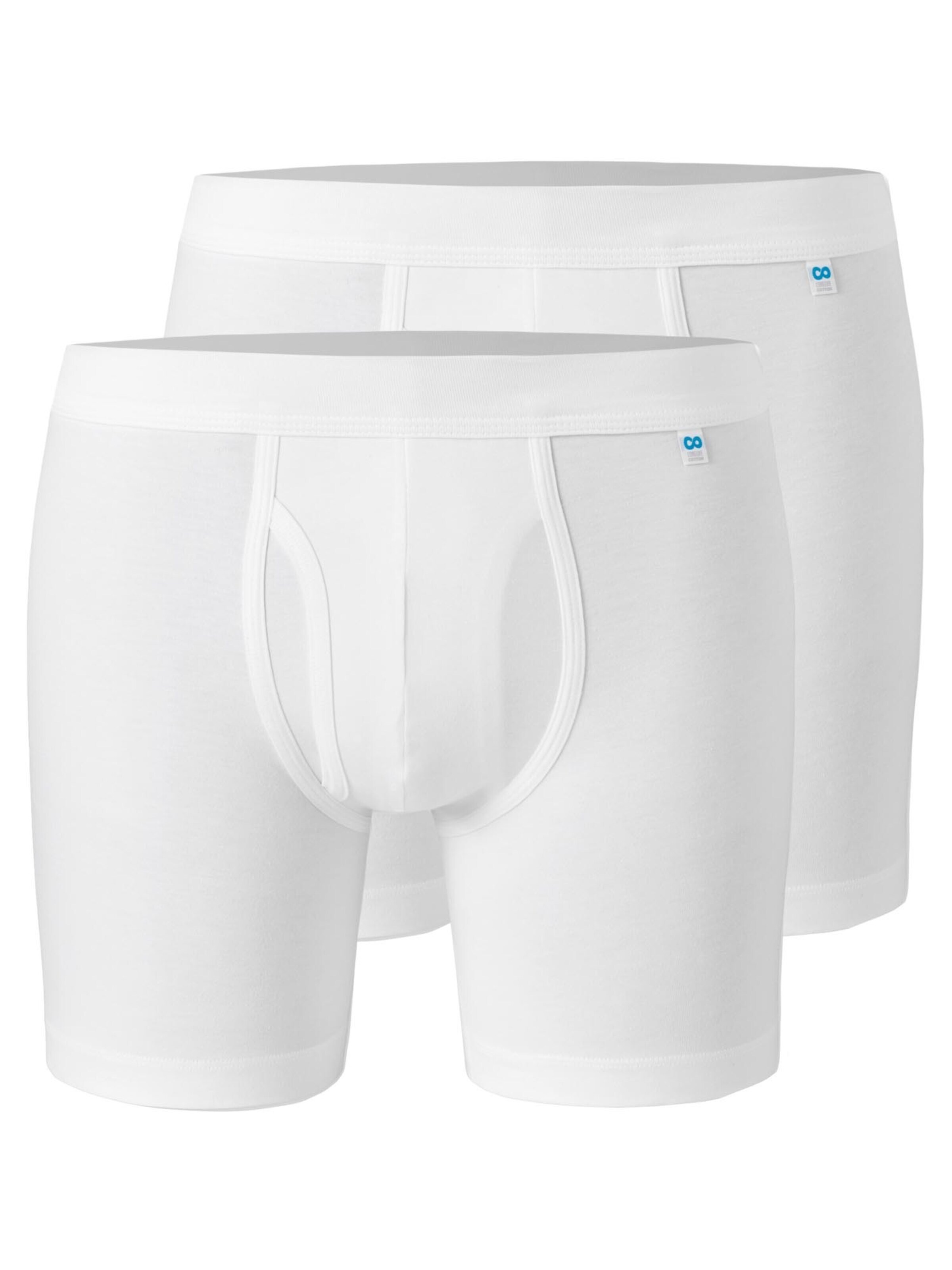 SCHIESSER Boxershorts 'Long Life Cotton' in S in de kleur Wit, Productweergave