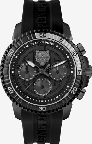 Plein Sport Analog Watch ' ' in Black: front