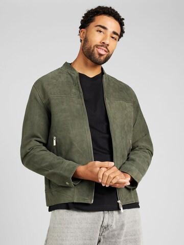 SELECTED HOMME Prehodna jakna 'MIKE' | zelena barva: sprednja stran
