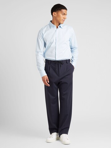 HUGO Slim fit Overhemd 'Ermo' in Blauw