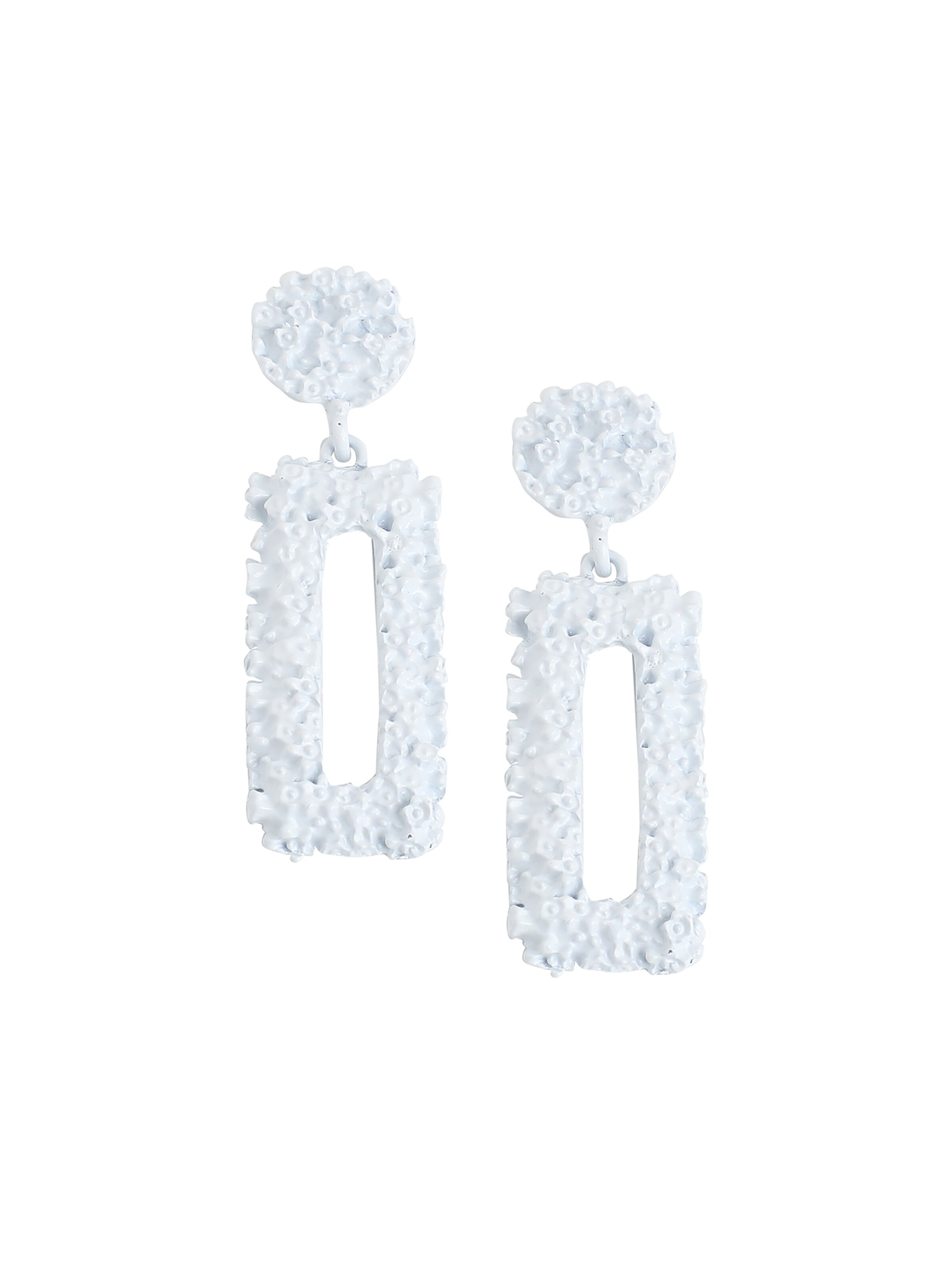 SOHI Oorbellen ' Rachna ' in Wit: voorkant