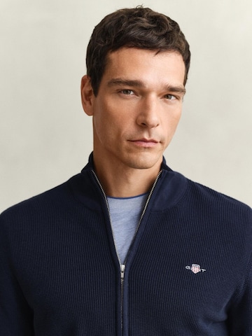 GANT Knit cardigan in Blue
