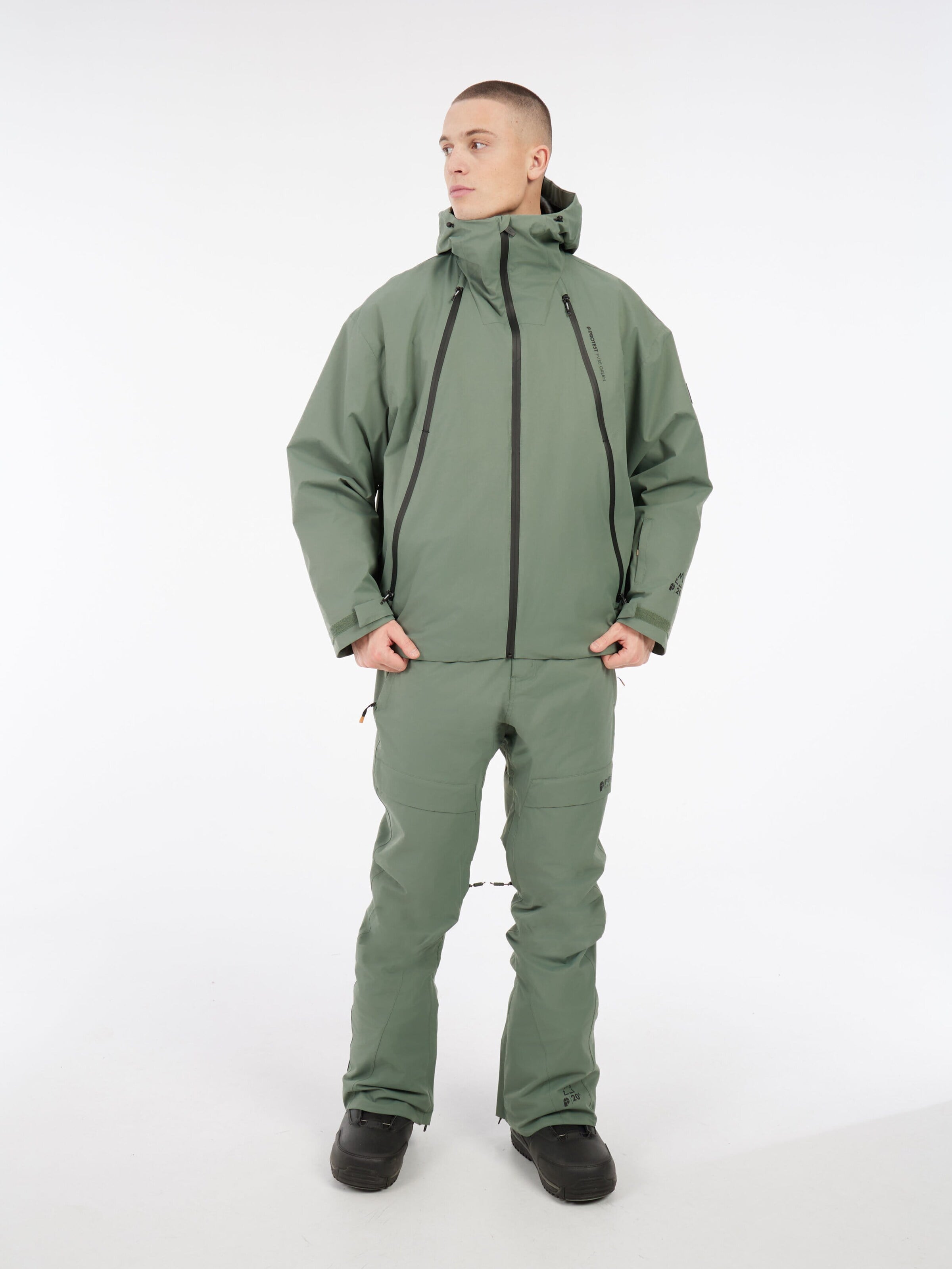 PROTEST Athletic Jacket 'PRTFerrol' in Green