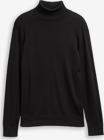 TOM TAILOR DENIM Tröja i svart: framsida