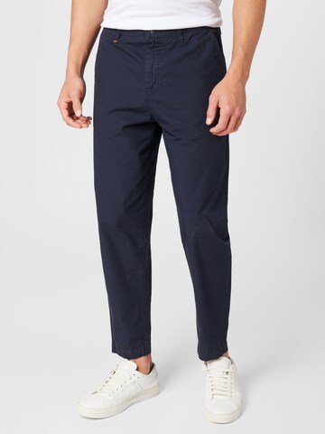 Regular Pantaloni eleganți 'Statum' de la BOSS pe albastru: față
