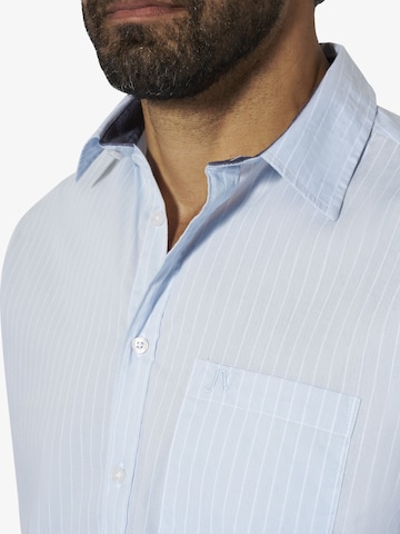 Jan Vanderstorm Comfort fit Button Up Shirt 'Perttu' in Blue