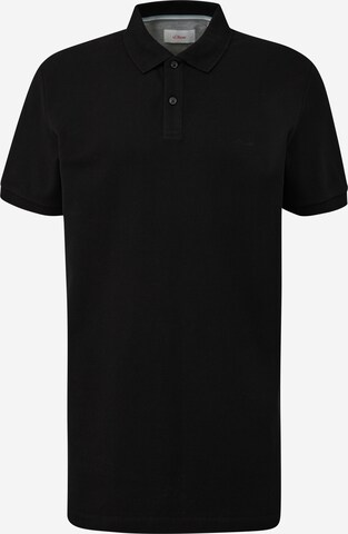 s.Oliver Red Label Big & Tall Shirt in Zwart: voorkant