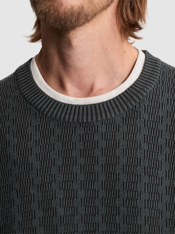 CAST IRON Pullover 'Pullover with crewneck and two-tone texture' i beige