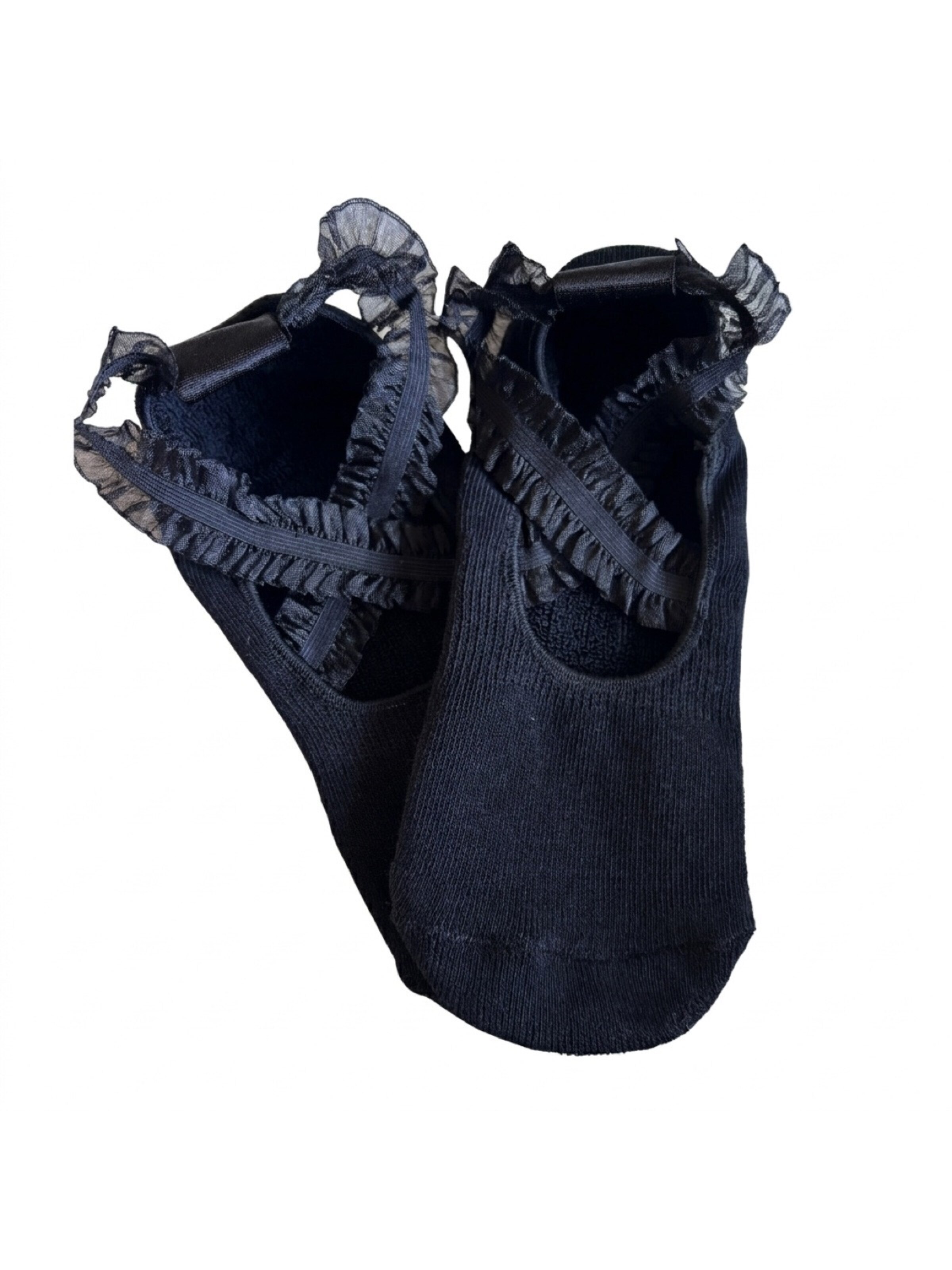 KORRHAUS Sports socks 'Noir Ballet' in Black: front