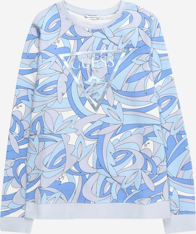 GUESS Sweatshirt 'ACTIVE' em azul / azul pombo / prata / branco, Vista do produto