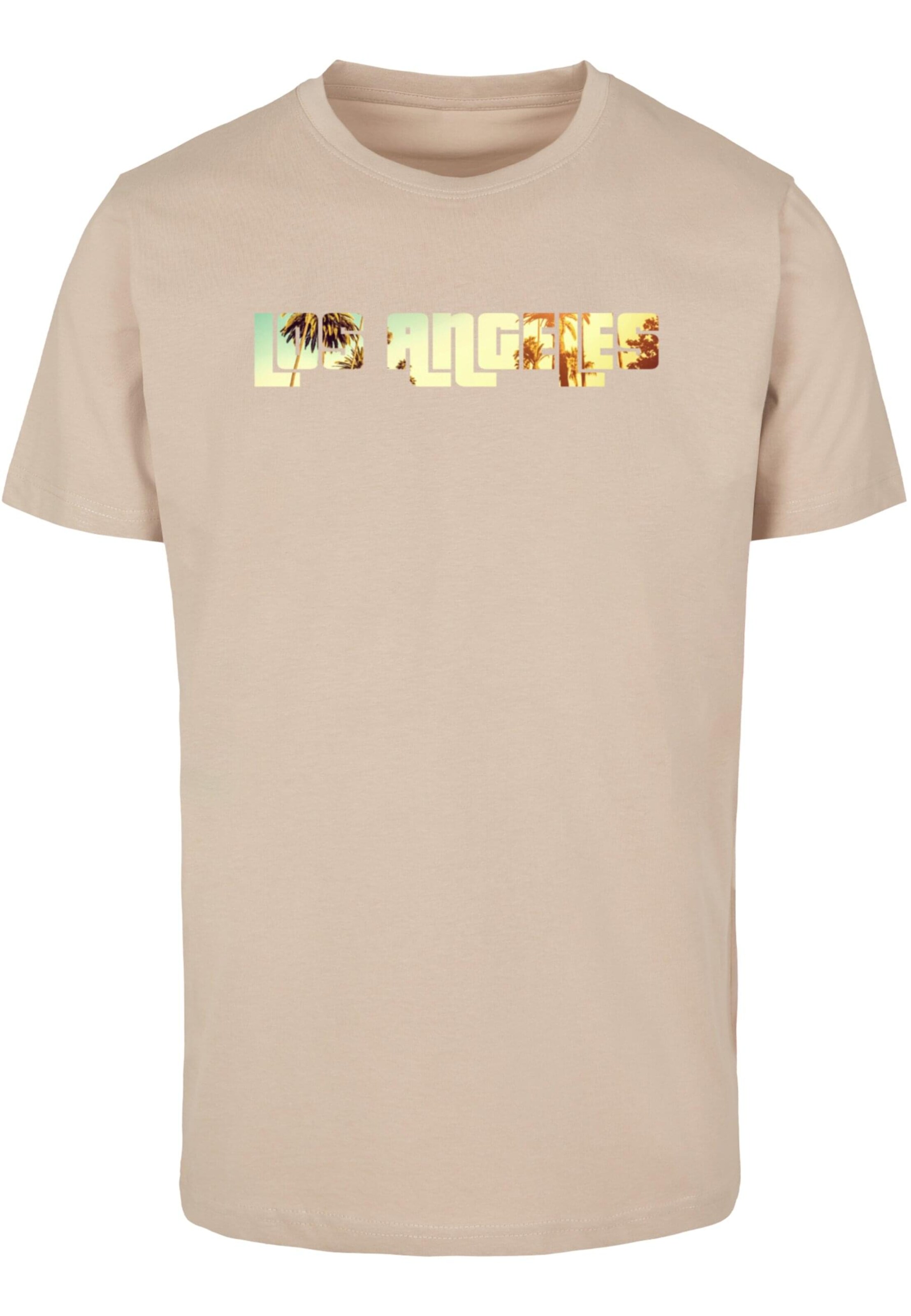 Merchcode Shirt 'Grand Los Angeles' in Beige: voorkant