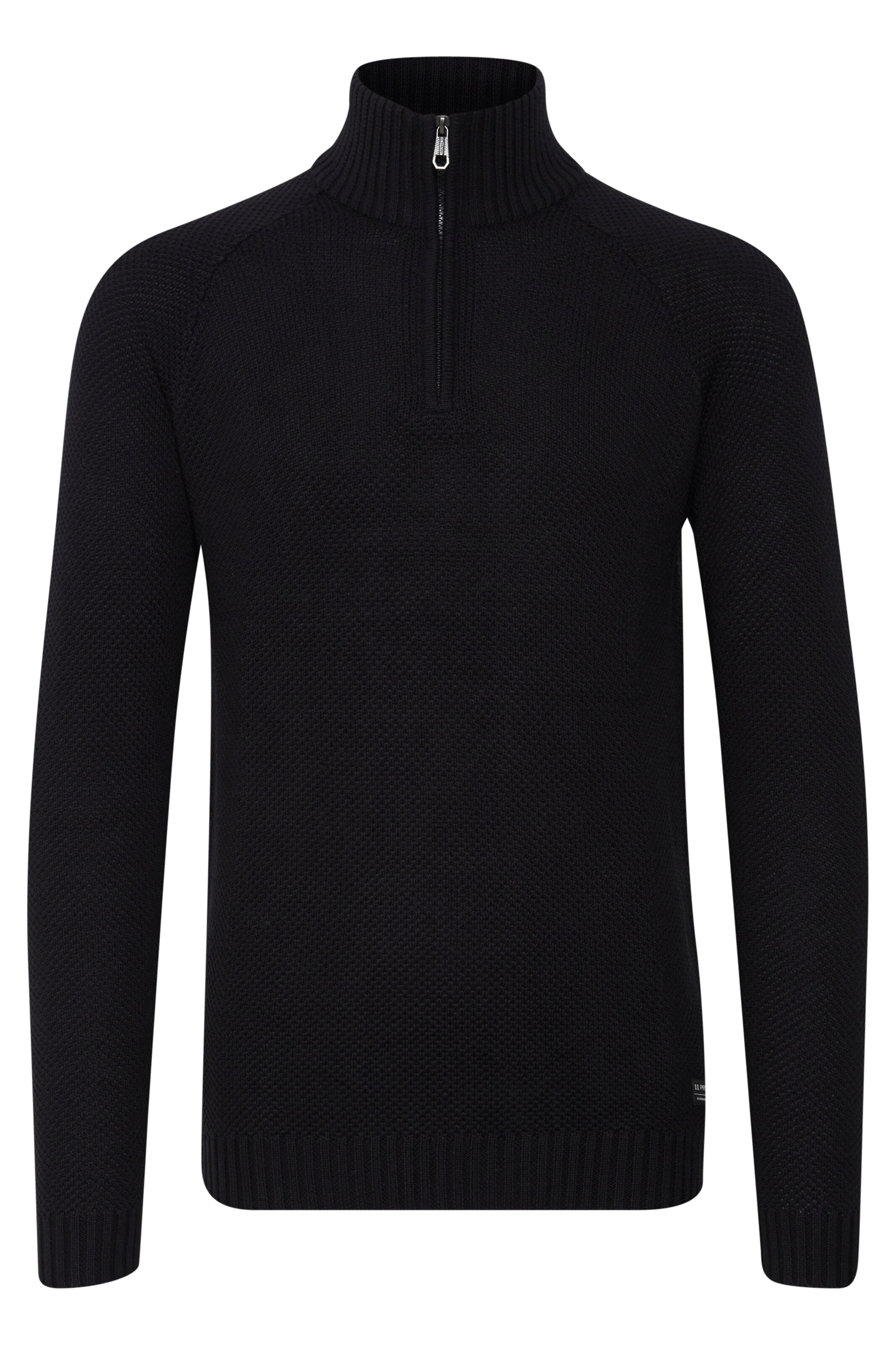 11 Project Pullover 'Stefanos' in Schwarz: Vorderseite