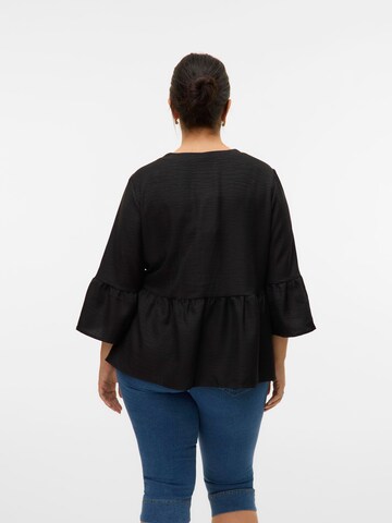 Vero Moda Curve Blouse 'VMCMelony' in Zwart