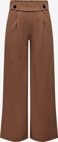 JDY Wide leg Pleat-front trousers 'Geggo' in Brown: front