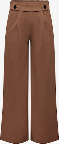 JDY Wide leg Pleat-Front Pants 'Geggo' in Brown: front