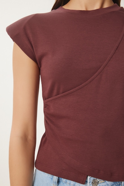 Happiness İstanbul T-shirt en S en marron, Vue avec produit