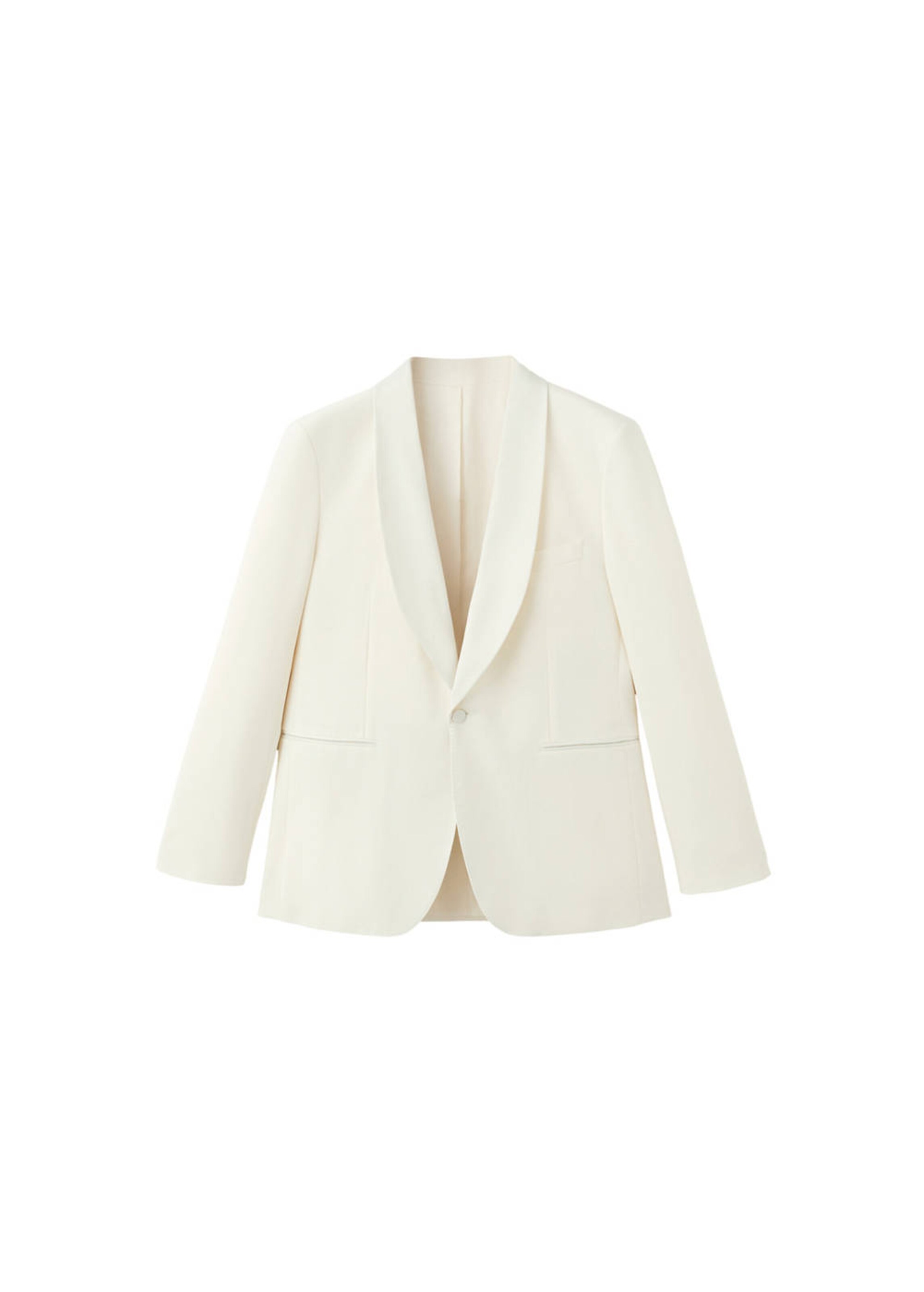 MANGO MAN Slim Fit Sakko 'Cannes' in Weiß: Vorderseite