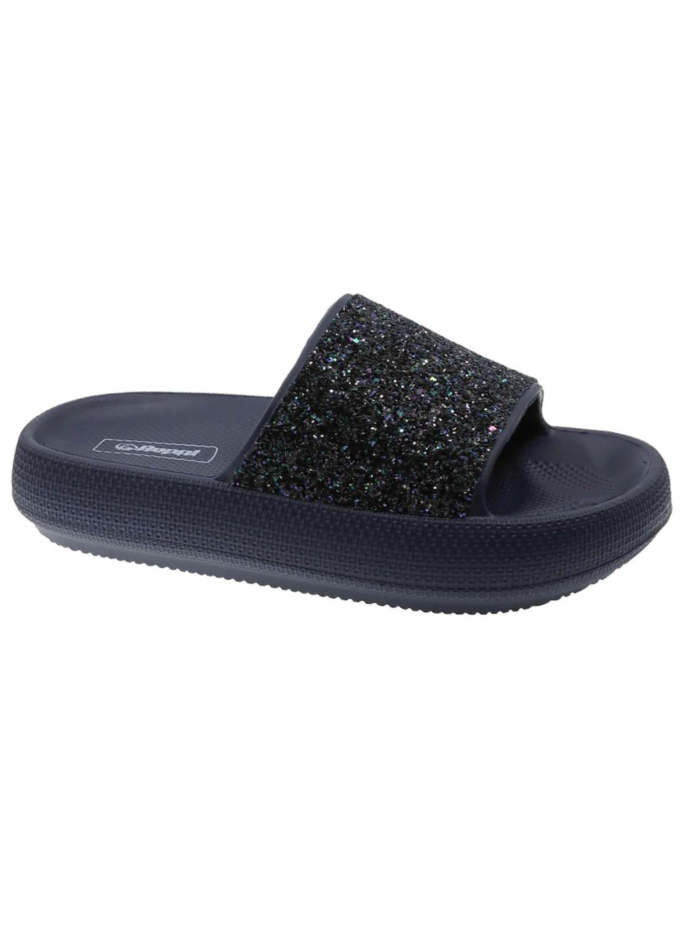 Beppi Pantoufle 'Slipper' en 36 en bleu marine, Vue avec produit