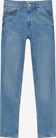 Pull&Bear Regular Jeans in Blauw: voorkant